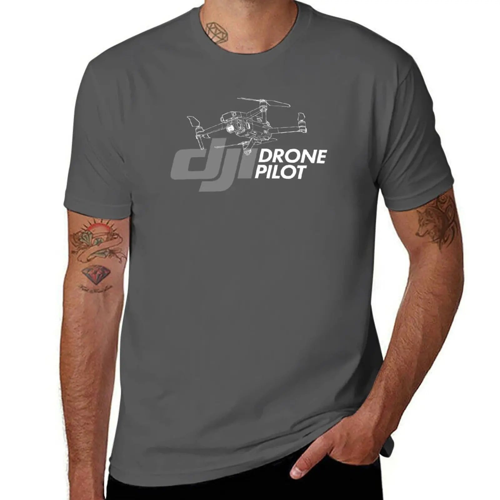 Drone Pilot Anime T-Shirt New Edition Men's Tee