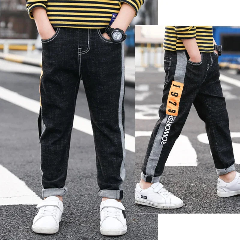 Kids Boys Denim Pants, Casual Jeans for Children (4-11Y)